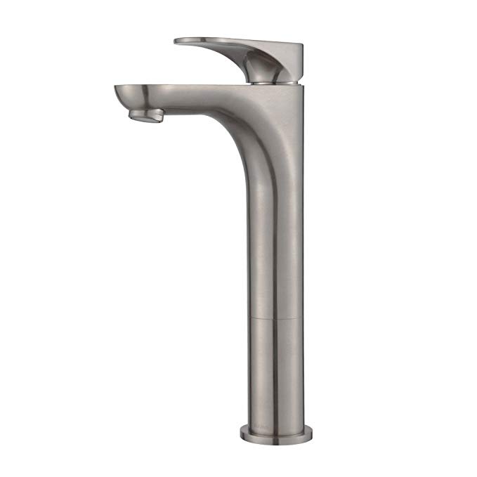 Kraus FVS-13900BN Aquila Single Lever Vessel Bathroom Faucet, Brushed Nickel