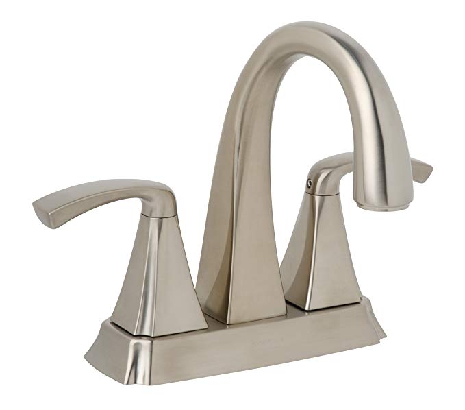 Symmons SLC-7212-STN-RP Bramwell Center Set 2-Handle Bathroom Faucet, 4-Inch, Satin Nickel