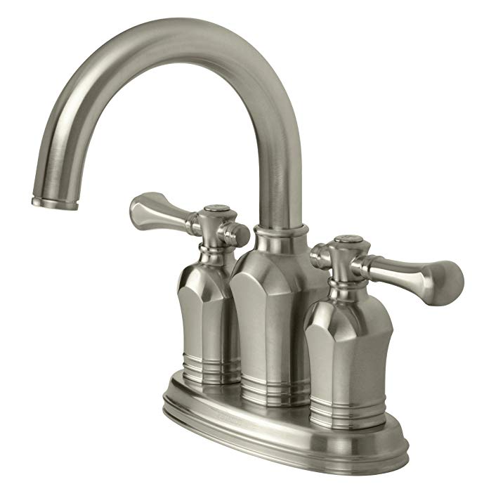 Pegasus 67113-8004 Verdanza Series Two-Handle Lavatory Centerset Faucet, Brushed Nickel