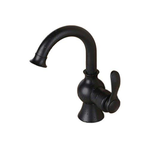 Hiendure Centerset Single Handle Bathroom Vanity Sink Lavatory Faucet With swivel Spout, Oil Rubbed Bronze