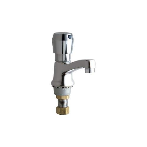 Chicago Faucets 333-E2805-665PSHAB Single Supply Hot/Cold Water Basin Faucet w, Chrome