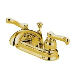 Kingston Brass KB5602FL 4-Inch Centerset Lavatory Faucet, 4 inch in Spout Reach, Polished