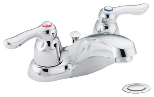 Moen 8917 Commercial M-Bition 4-Inch Centerset Lavatory Faucet with Drain 1.5 gpm, Chrome