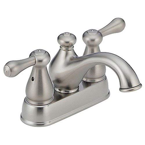 Delta Faucet 2578LF-SSMPU Leland, Two Handle Centerset Bathroom Faucet, Stainless