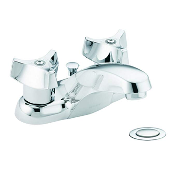 Moen 8935 Commercial M-Bition 4-Inch Centerset Lavatory Faucet with Drain 1.5 gpm, Chrome