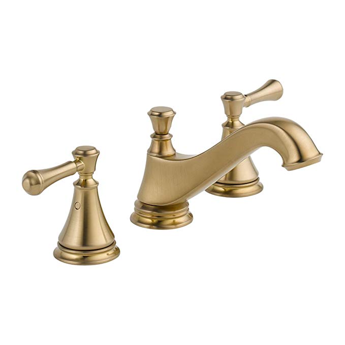 Delta KLDCA-WS-3595H297-CZ Cassidy Lavatory Faucet Kit with Metal Lever Handles, Champagne Bronze Champagne Bronze