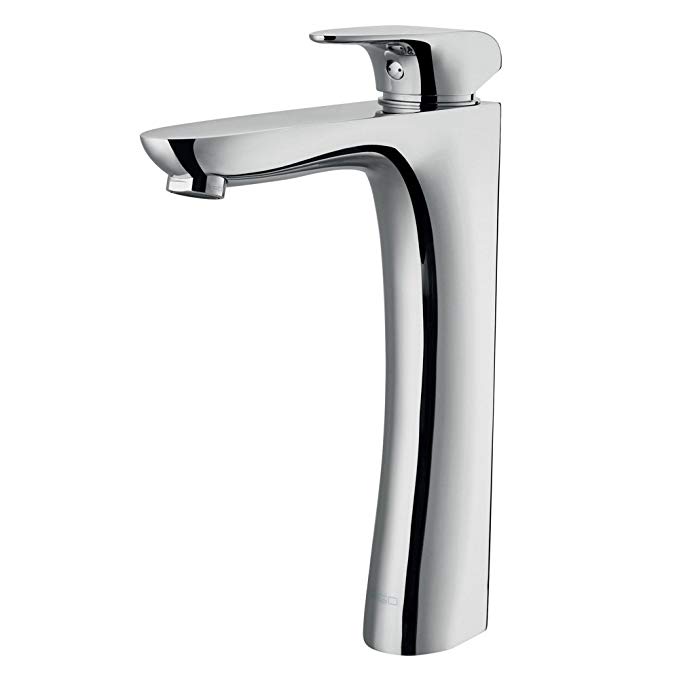 VIGO VG03019CH Erasma Vessel One Hole Bathroom Faucet, Chrome