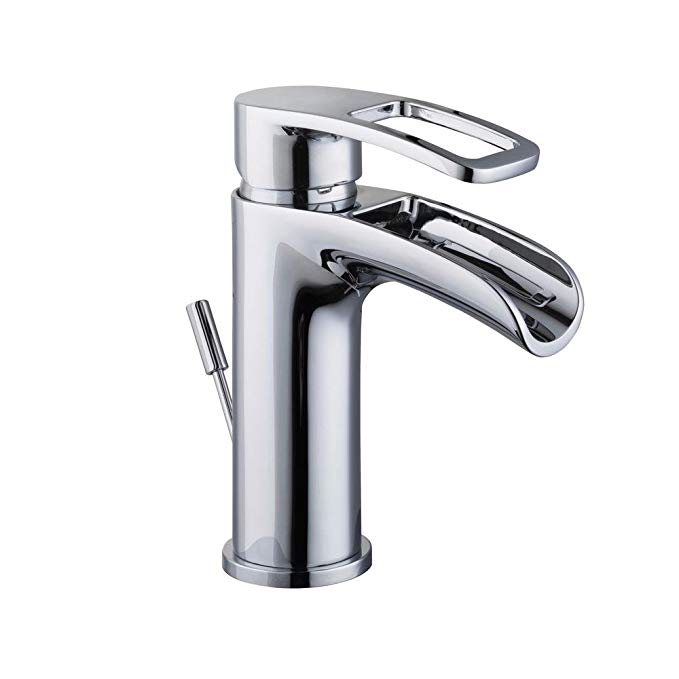 Glacier Bay Kiso Single Hole 1-Handle Low-Arc Bathroom Faucet in Chrome