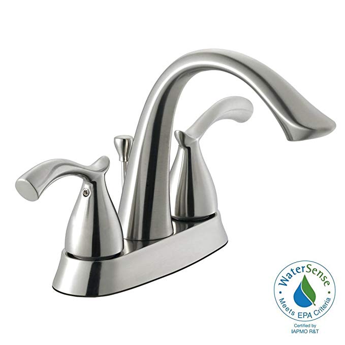 Glacier Bay Edgewood 4 in. 2-Handle High-Arc Bathroom Faucet in Chrome