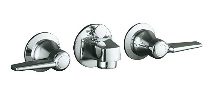 KOHLER K-8040-4A-CP Triton Shelf-Back Lavatory Faucet, Polished Chrome