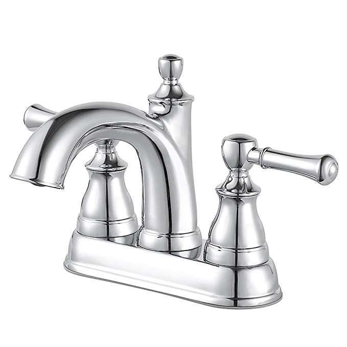 Pfister Autry 4 Inch Centerset 2 Handle Bathroom Faucet, Polished Chrome