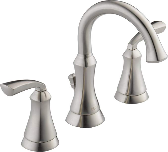 Delta 35962LF-SS Mandara Two Handle Widespread Bathroom Faucet, Stainless