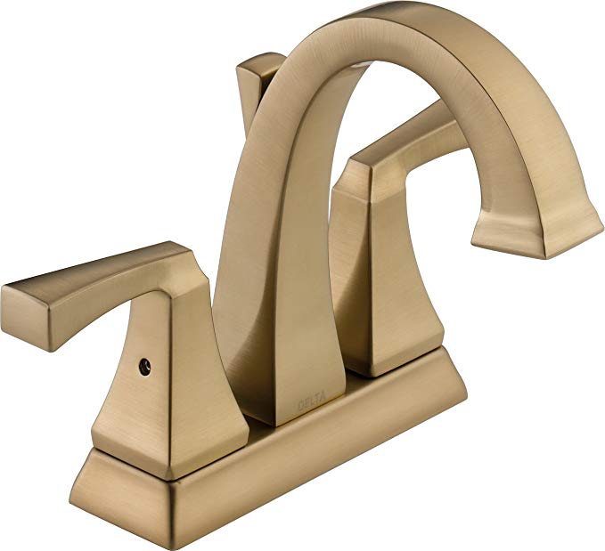 Delta Faucet 2551LF-CZ Dryden Two Handle Centerset Bathroom Faucet, Champagne Bronze