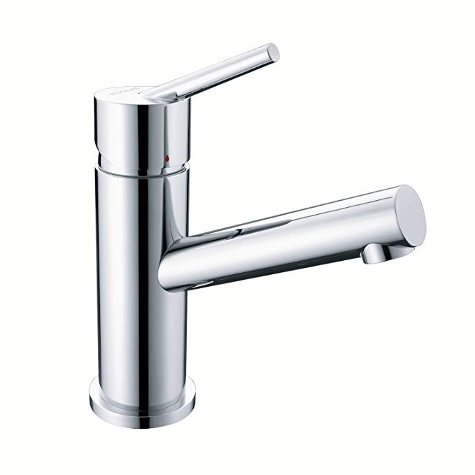 Single Bathroom Faucet Modern Chrome Finish- Kosrae