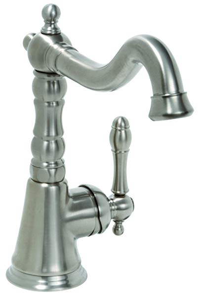 Premier Faucet 284450 Charlestown Lead Free Single Handle Lavatory Faucet, PVD Brushed Nickel