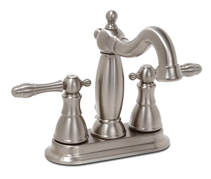 Premier 120336LF Charlestown Lead-Free Centerset Two-Handle Lavatory Faucet, PVD Brushed Nickel