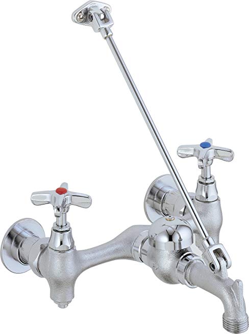 Delta Faucet 28T9 28T Two Handle 8-Inch Wall-Mount Service Sink Faucet, Chrome