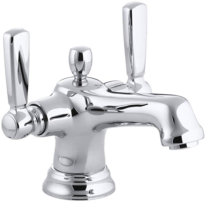 KOHLER K-10579-4-CP Bancroft Monoblock Lavatory Faucet, Polished Chrome