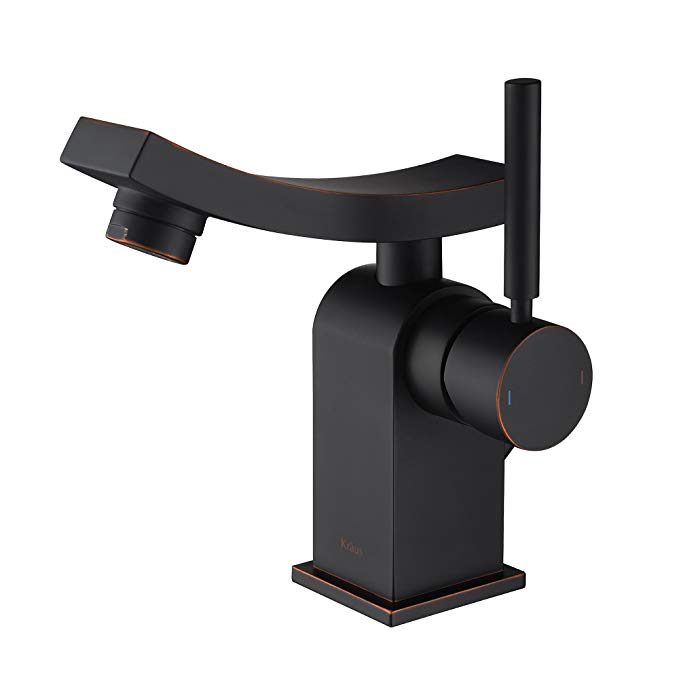 Kraus KEF-14301ORB Unicus Single Lever Basin Bathroom Faucet Oil Rubbed Bronze