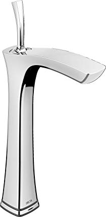 Delta Faucet 752TLF Tesla Single Handle Vessel Touch2O.xt Bathroom Faucet with Touch2O.xtTechnology, Chrome