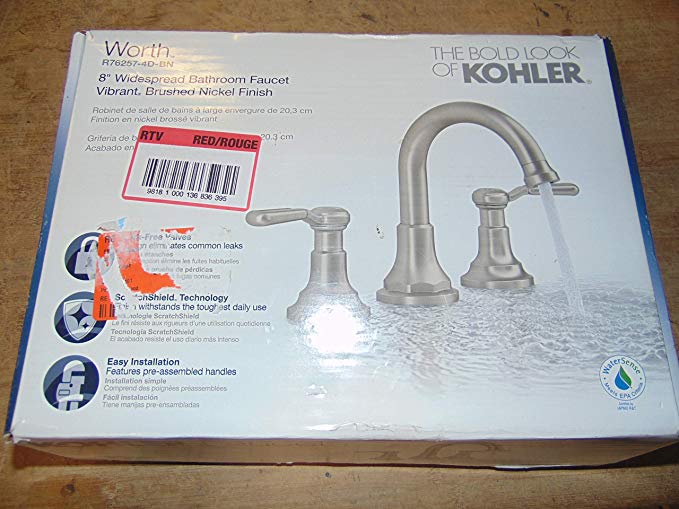 Worth 8 in. Widespread 2-Handle Bathroom Faucet (Vibrant Brushed Nickel)