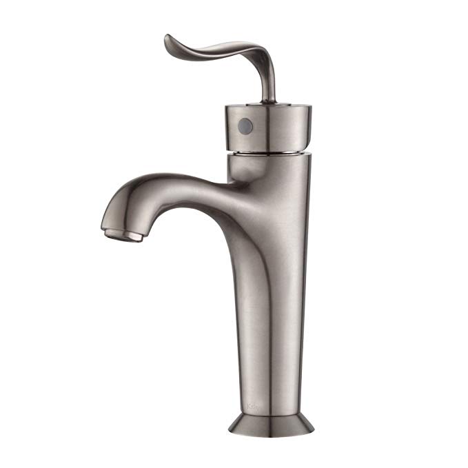 Kraus FUS-13801BN Coda Single Lever Basin Bathroom Faucet, Brushed Nickel